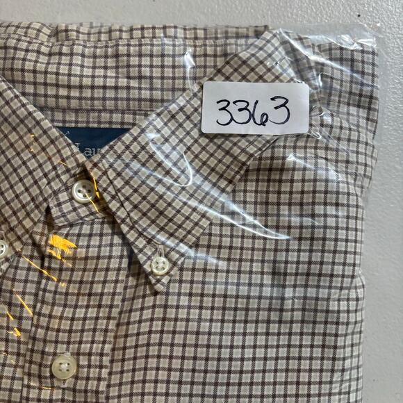 Ralph Lauren Blake Men's Size XXL Brown Windowpane Long Sleeve Button Down Shirt - Picture 11 of 11